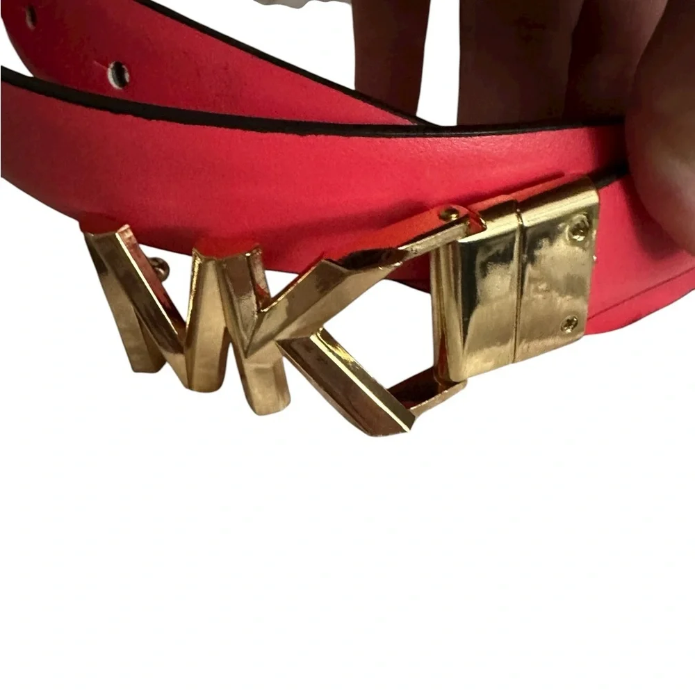 Michael kors Reversible ladies pink and gold hardware belt L/XL - Picture 5 of 8